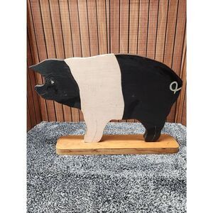 Wooden Pig Decor #A77